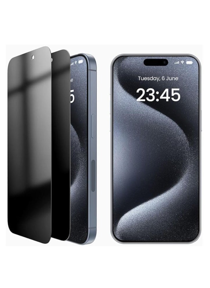 vesus Glass for iPhone 15 Pro Max Screen Protector Tempered Glass Full Glue Edge-to-Edge Screen Protector for iPhone 15 Pro Max (2023) (IPHONE 15 PRO MAX) - Image 1