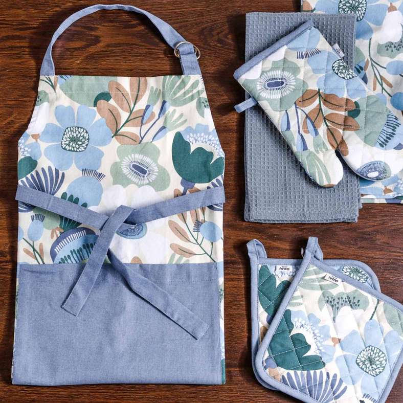 Pan Home Floro Printed 2Piece Pot Holder Set 20x20cm - Green - 204KGE9900794 - Image 3
