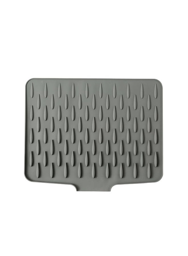 HOMESTAR Food-Grade Silicone Drying Mat For Kitchen Sink, Sloped Dish Drainer Pad With Heat Insulation, Multi-Function Non-Slip Counter Protector For Fruit Drying And Cutting Board - Image 1