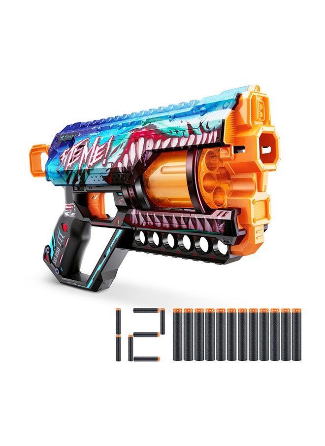 Zuru X-Shot لعبة سكِنز غريفر 12 سهم شَرْك ثراشر للأكشن والتصويب للأطفال، المراهقين، البالغين، الأولاد والبنات، الأنشطة الخارجية في العطلات، هدايا للأطفال من عمر 8 سنوات وما فوق  - Image 2