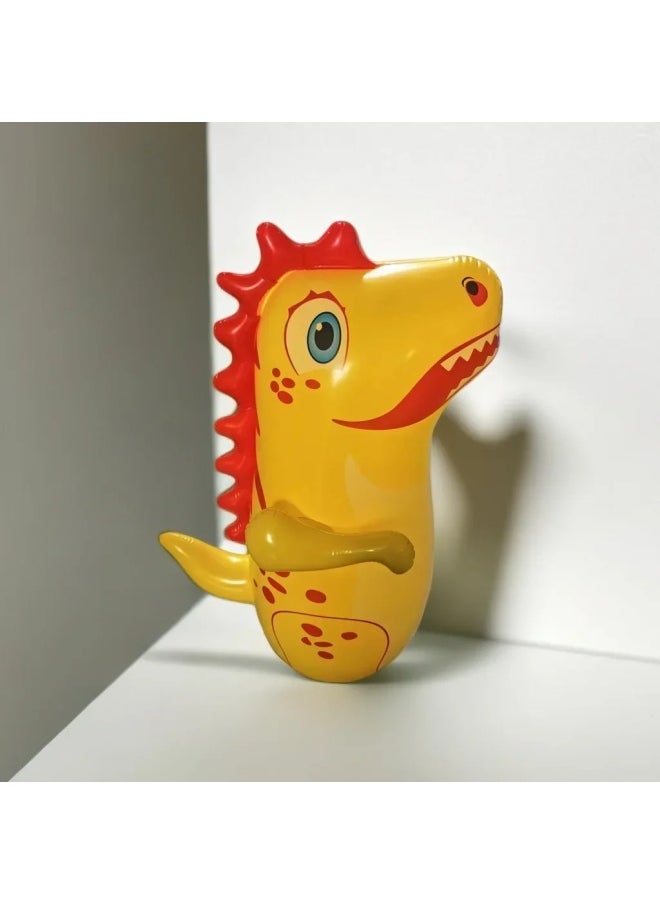 Inflatable Thickened Dinosaur Toy For Children Exercise Intelligence Stands Up Punching Toy Quality Material Made In China-color:Dolphin Tumbler-Blue