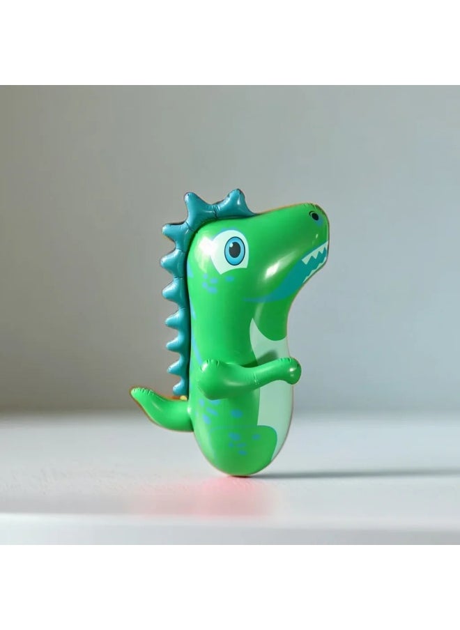 Inflatable Thickened Dinosaur Toy For Children Exercise Intelligence Stands Up Punching Toy Quality Material Made In China-color:Dolphin Tumbler-Blue