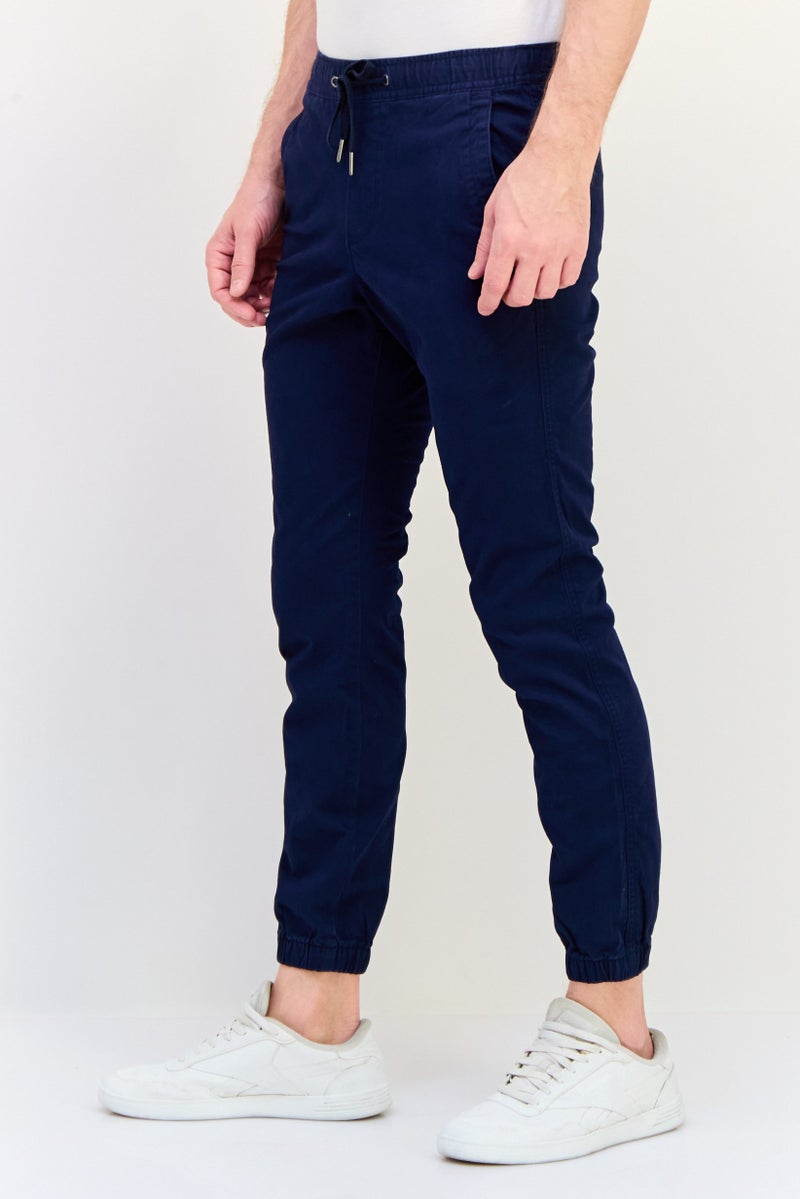GAP Men Slim Fit Plain Stretchable Jogger Pant, Navy  - Image 2