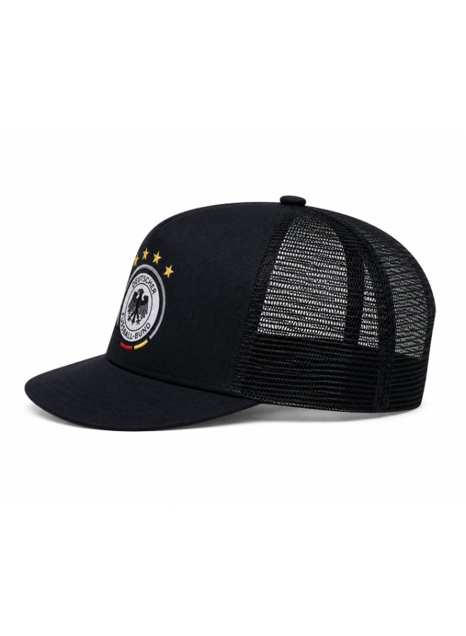 Toyland Germany Team Cap with Short Brim, Mesh Back, Adjustable Snapback - Image 2