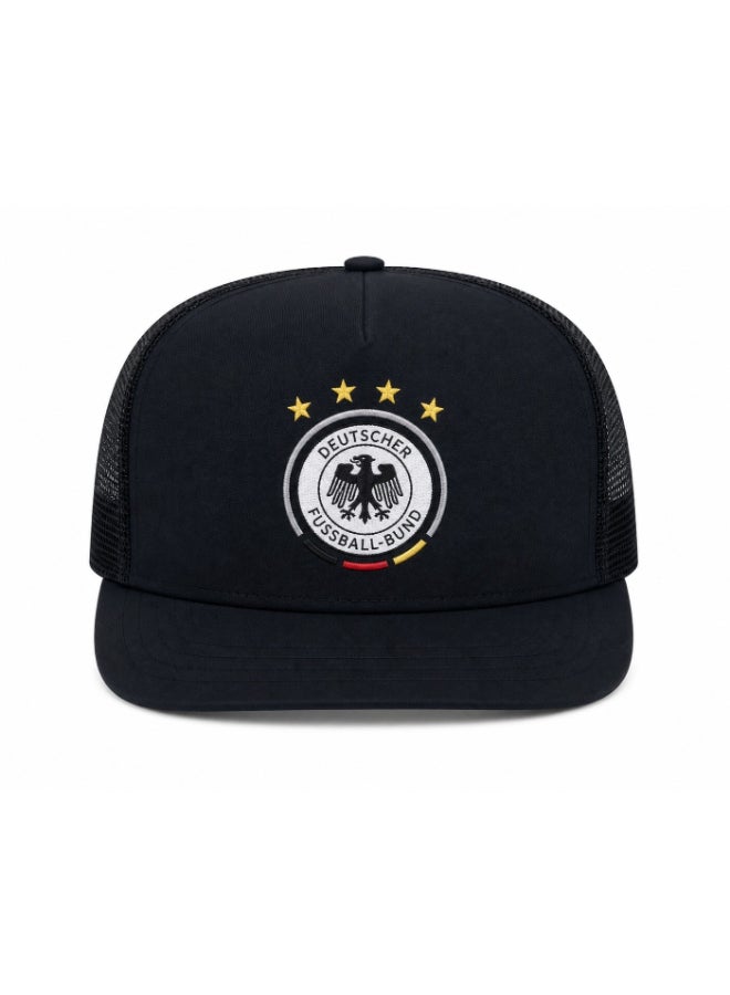 Toyland Germany Team Cap with Short Brim, Mesh Back, Adjustable Snapback - Image 1