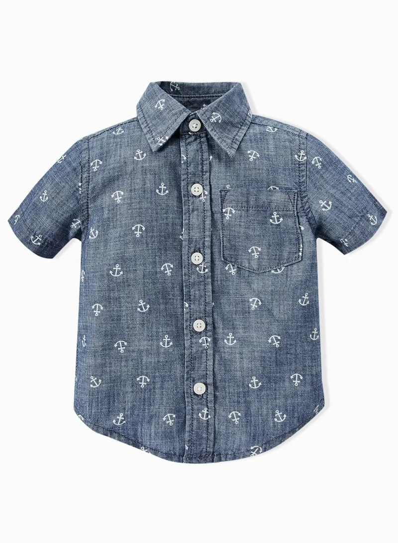 GYMBOREE Infant Chambray Anchor Shirt