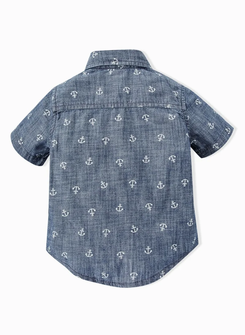 GYMBOREE Infant Chambray Anchor Shirt