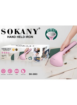 Sokany 900W Handheld Garment Steamer SK_3063 for Clothes and Fabrics, Fast Heating Steam Nozzle, Fabric and Clothes Wrinkle Remover, Easy to Use, Easy to Carry in Hand and Easy to Iron for All Fabrics - pzsku/Z5441977CCAF40957DBDEZ/45/_/1725459132/c8aa8d2f-1637-4872-aa5d-dfdc3b043204