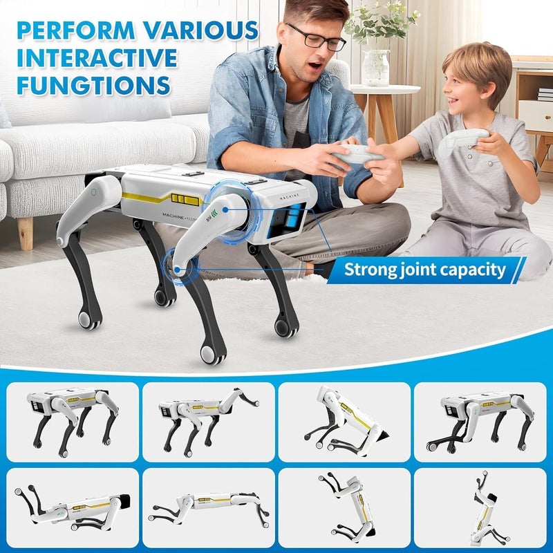 Dexo Smart Robot Dog - Interactive STEM Pet with Voice Control, 30+ Actions & APP Programming, Durable Design for Kids Age 6+ (Compatible with iOS/Android) - Image 5