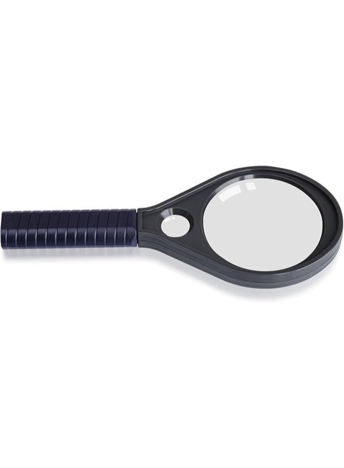 عدسة مكبرة كبيرة 90 ملم مع بوصلة، تكبير كبير مضاد للكسر لكبار السن، 3.5في 24 في 10 سم لقراءة الخرائط - Image 3