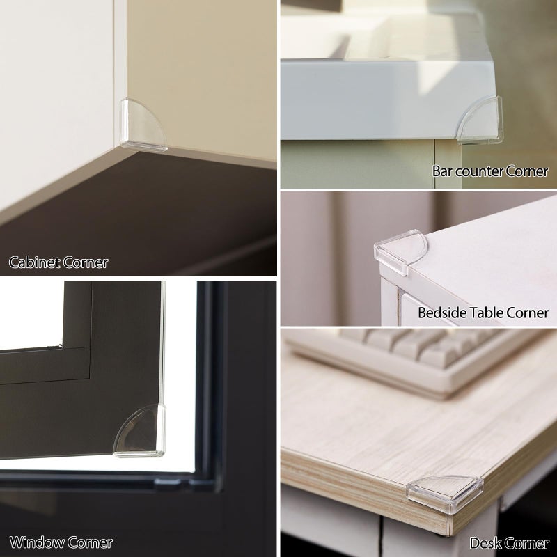 EBUKTUK 4pcs,Table Corner Protector, Corner Protector to Cover Sharp Furniture, Clear Furniture Corner Guards & Edge Safe Anti-Collision Bumpers, Suitable for Table Corner Cabinet Corner Window Corner - Image 3