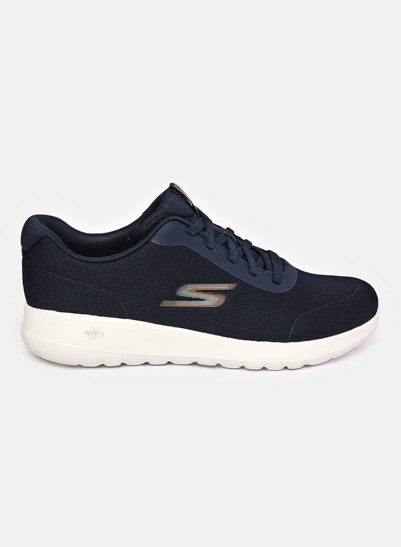 SKECHERS SKECHERS GO WALK MAX FOR MEN IN COLOR NAVY ORANGE  - Image 1