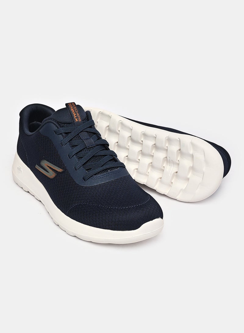 SKECHERS SKECHERS GO WALK MAX FOR MEN IN COLOR NAVY ORANGE  - Image 3