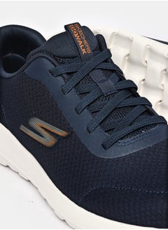 SKECHERS SKECHERS GO WALK MAX FOR MEN IN COLOR NAVY ORANGE  - Image 4