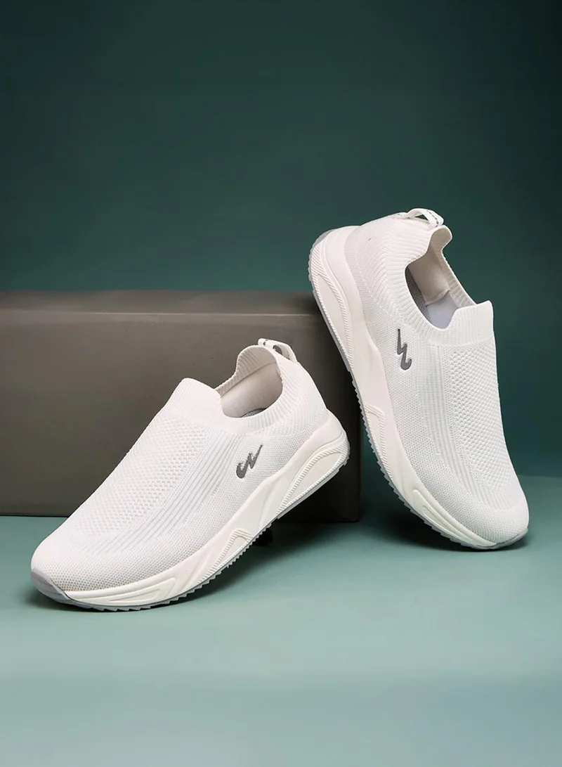 CAMPUS Men's White Slip On Shoes - Lightweight Shoes, Minimalist Designed for Style