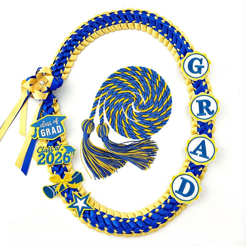 Graduation Braided Lei 2026 For Ceremony Photo Prom Party Grad Event Favors - Image 3