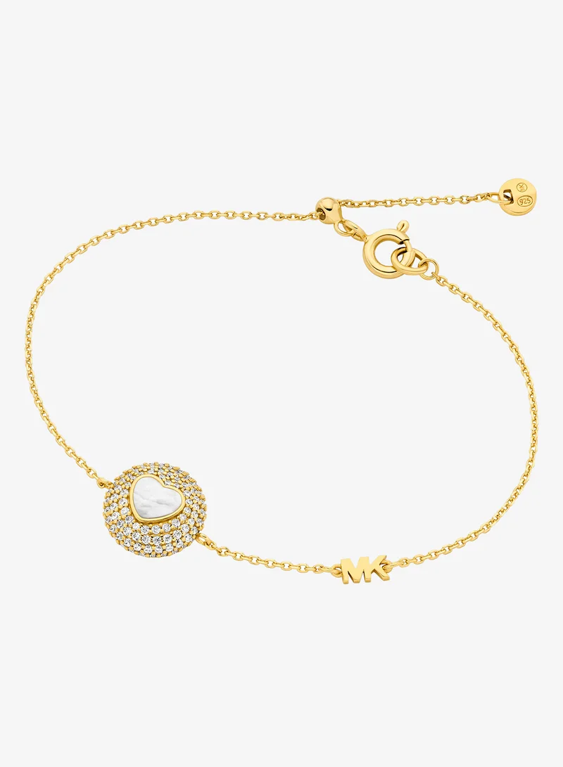 Michael Kors  Mother of Pearl Sterling Silver Bracelet with Cubic Zirconia for Women | Best Price UAE