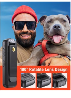 KASTWAVE K1 64G Mini Body Camera, 1080P HD Body Worn Cam Wearable with Rotatable Lens, 180¡ Body Mounted Camera with LED, Body Cam Video Recording for Riding, Pet, Office, Outdoor.  - Image 2