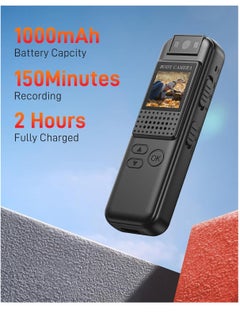 KASTWAVE K1 64G Mini Body Camera, 1080P HD Body Worn Cam Wearable with Rotatable Lens, 180¡ Body Mounted Camera with LED, Body Cam Video Recording for Riding, Pet, Office, Outdoor.  - Image 5
