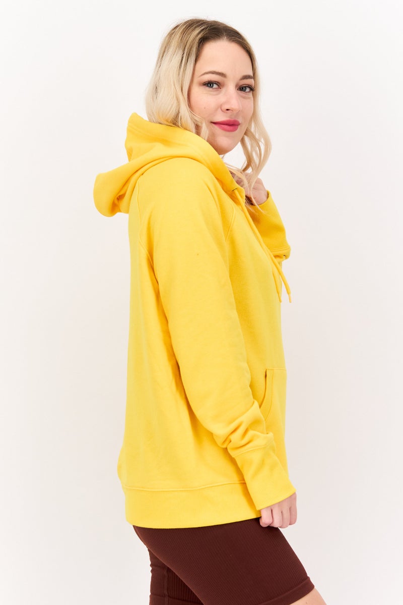 Champion Women Sportswear Fit Long Sleeve Outdoor Sweatshirt, Yellow  - Image 2