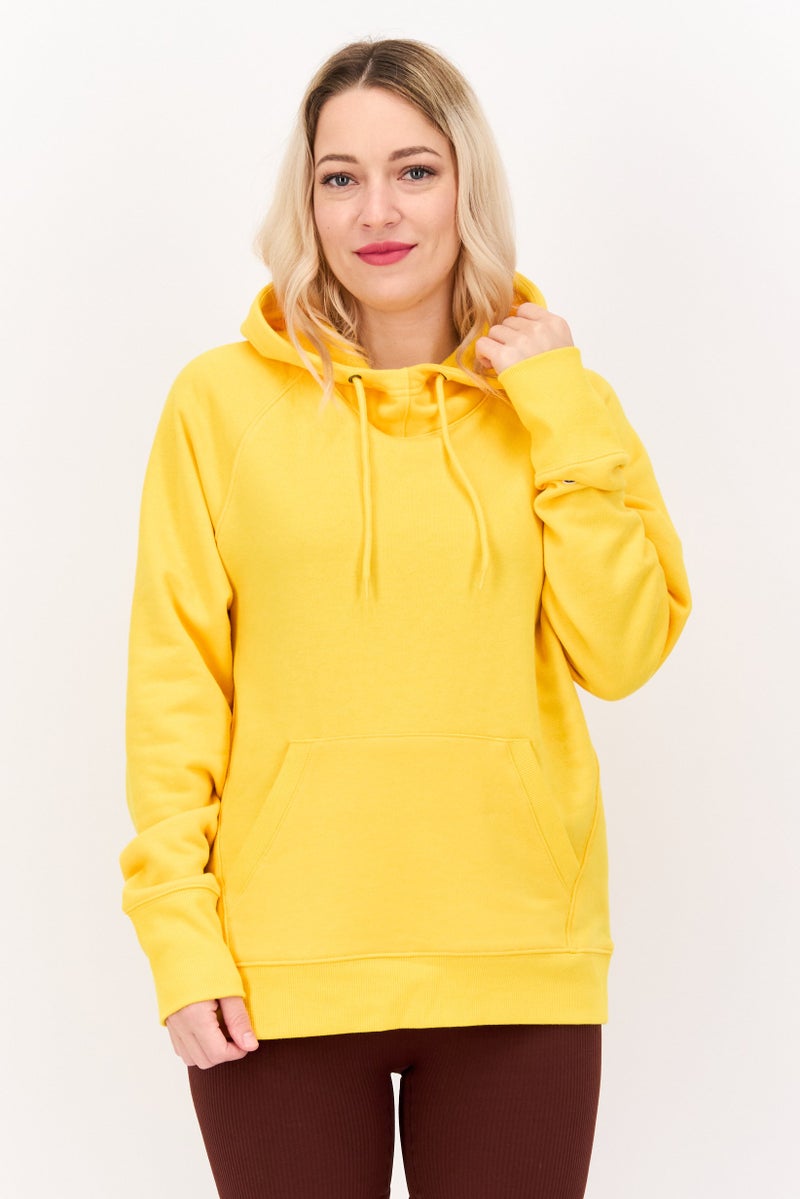 Champion Women Sportswear Fit Long Sleeve Outdoor Sweatshirt, Yellow  - Image 1