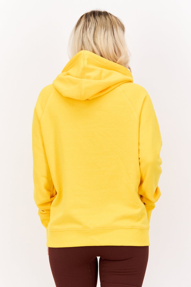 Champion Women Sportswear Fit Long Sleeve Outdoor Sweatshirt, Yellow  - Image 3