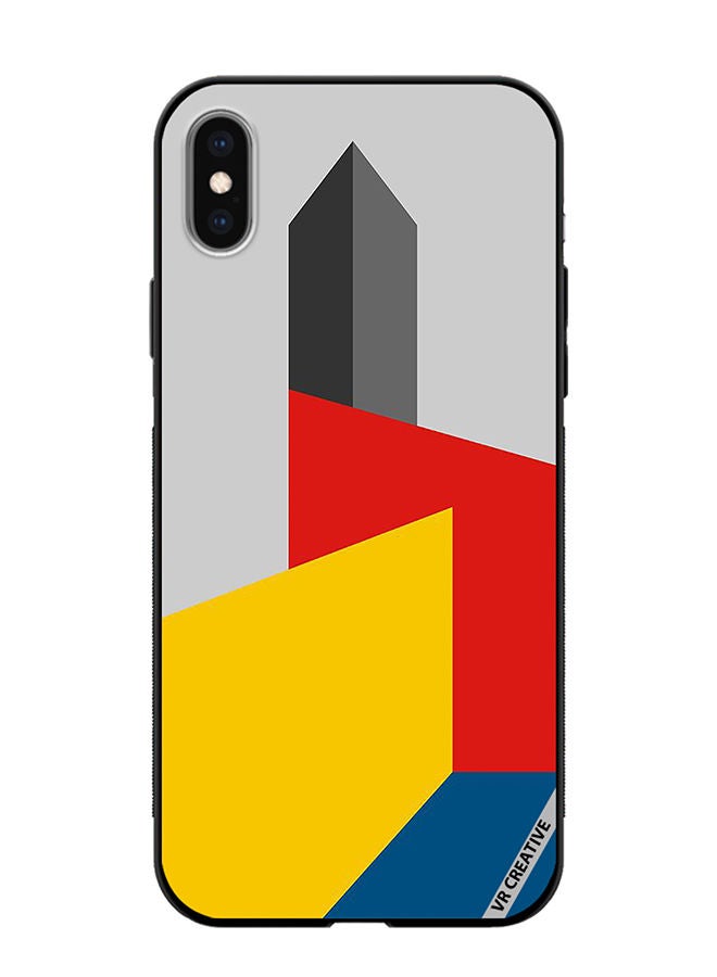 VR CREATIVE Protective Case Cover For Apple iPhone XS Max Bauhaus Tower Design Multicolour - Image 1