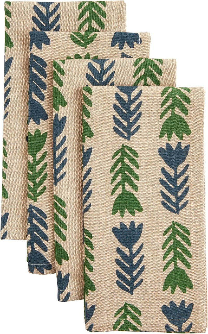 Mud Pie Floral Dot Cloth Napkins 18 x 18 - Image 1