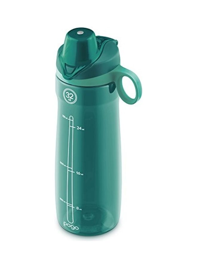 Pogo BPA-Free Plastic Water Bottle with Chug Lid, 32 Oz, Quetzal Teal - Image 3