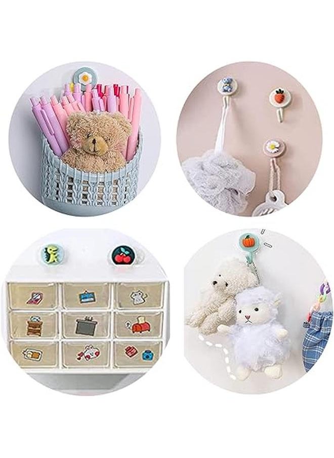 10PC Self-Adhesive Bathroom and Kitchen Hooks, Colourful, Towel Holder, Office Hooks, Waterproof Hooks - Avocado  - Image 3