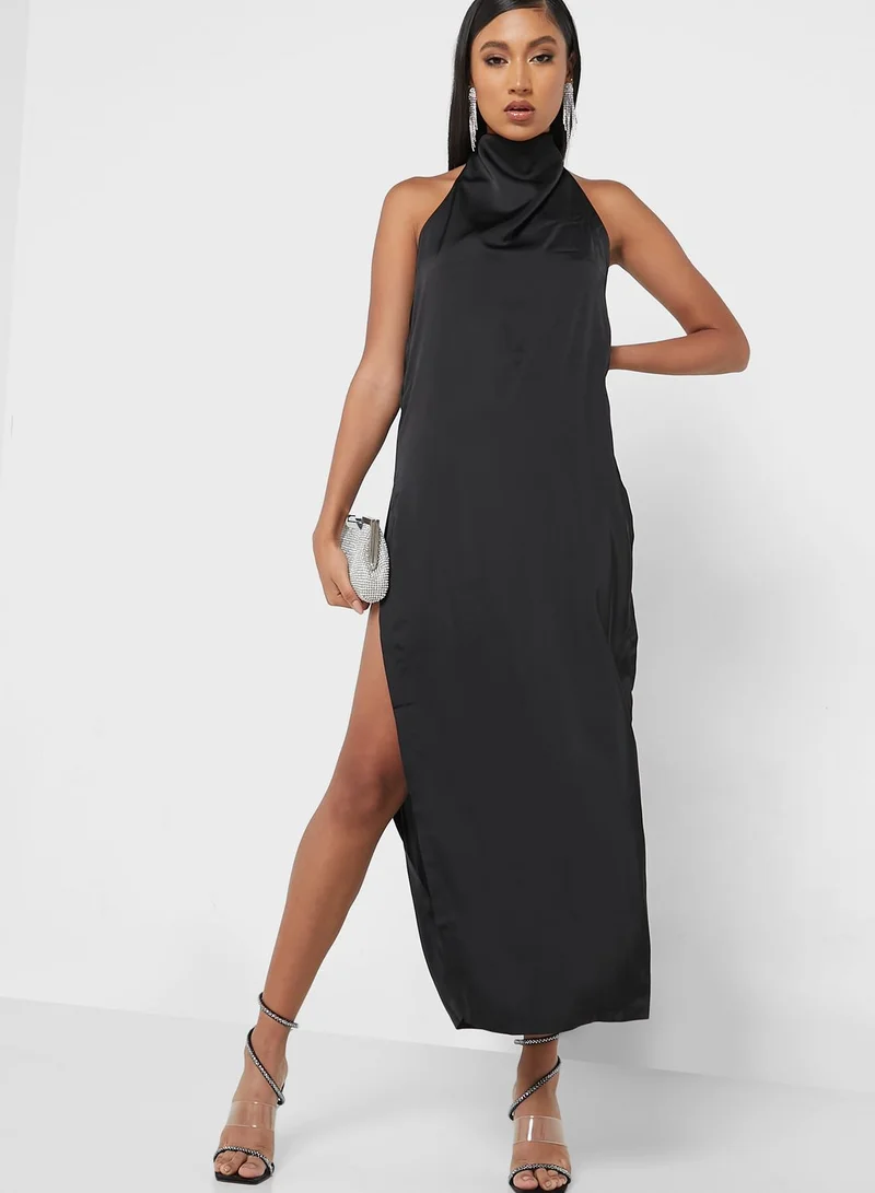 Miss Pap High Neck Maxi Dress