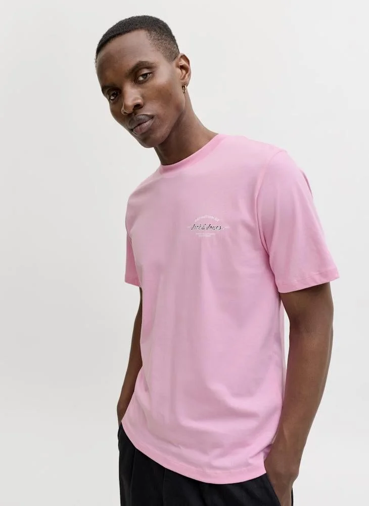 JACK & JONES  Graphic Crew Neck T-Shirt for Men | Best Price UAE