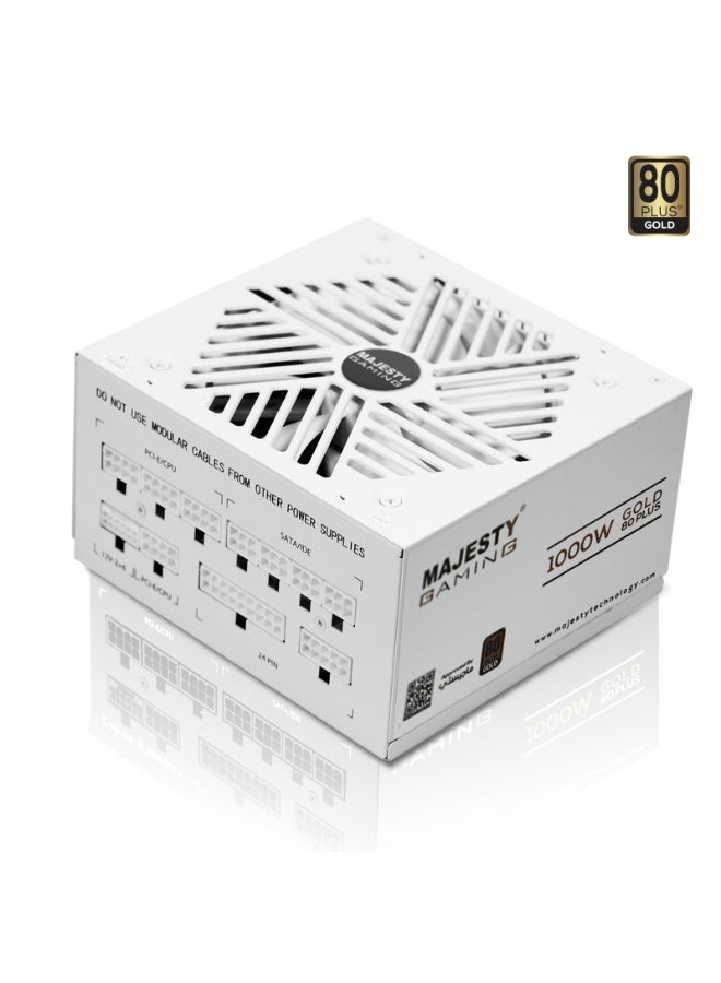 ماجيستي مزود طاقة من ماجيستي باور سبلاي 850 واط ذهبي يدعم RTX 50 معياري بالكامل منخفض الضوضاء - متوافق مع ATX 3.1 وPCIe 5.1 - مكثفات يابانية 105 درجة - كفاءة 80+GOLD - دعم وضع الاستعداد - ضمان 10 سنوات - Image 1