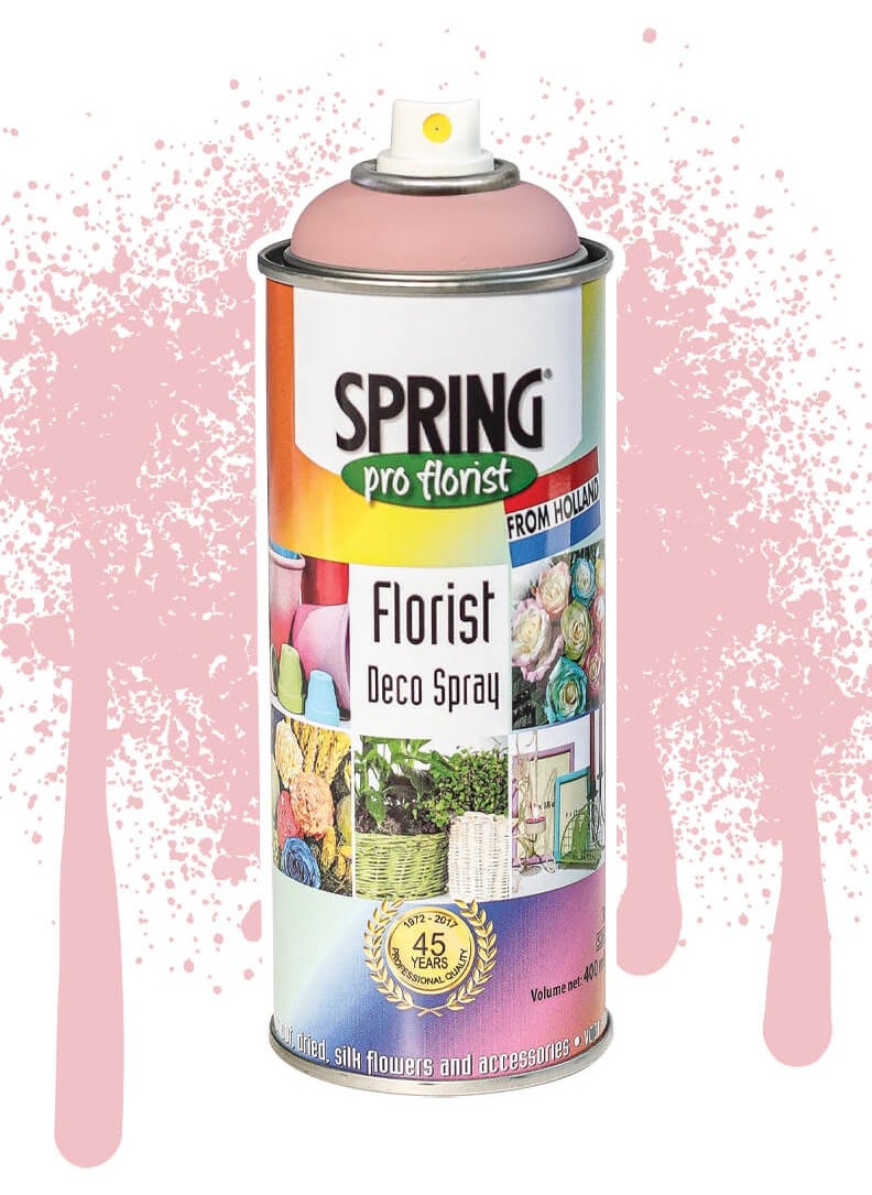 SPRING Spring Color Spray Rose, 400ml, High-Quality Floral Spray for Fresh or Artificial Flowers 