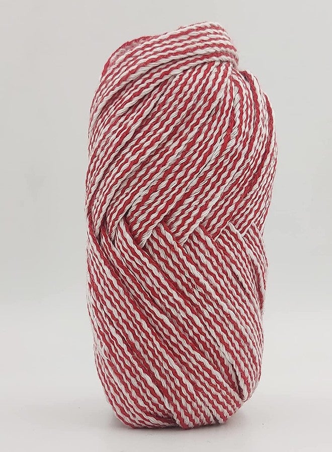 Bobbiny | Nada Flat Dori Strings (10 Meters) 100% Pure Cotton Strings for Ethnic Indian Dresses, Pajama, Lehenga, Saree,Petticoat, salwars, Patiala, chudidars (Red White Mix) - Image 1