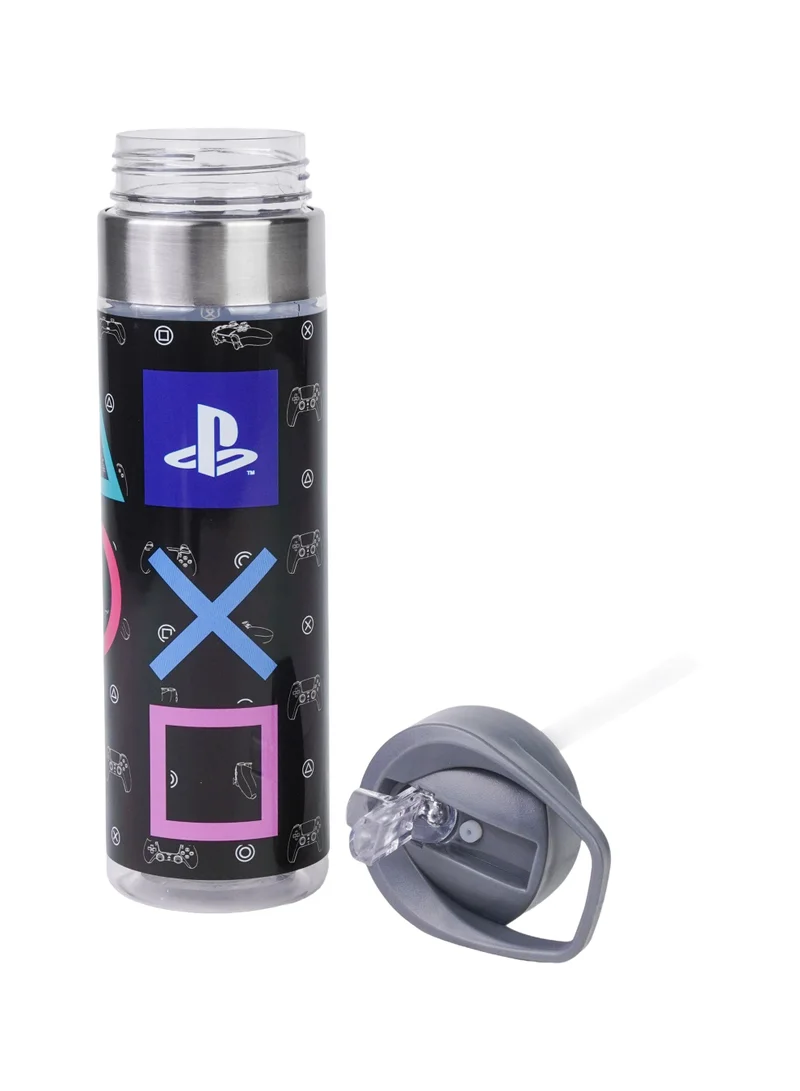 Sony  Sony PlayStation Regular Plastic Water Bottle 650ml – Official PlayStation Reusable Sports Water Bottle, Leakproof Drinking Bottle with Straw Lid, Gaming-Themed Hydration Bottle for Men | Best Price UAE