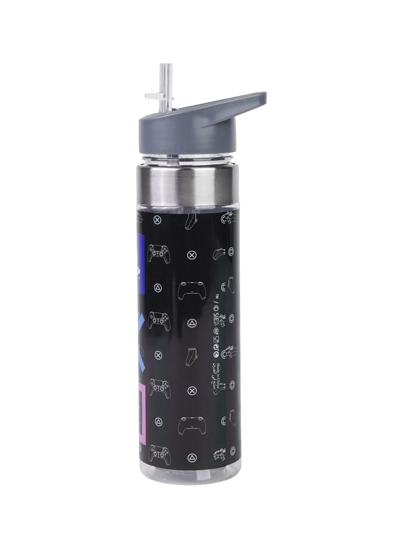 Sony  Sony PlayStation Regular Plastic Water Bottle 650ml – Official PlayStation Reusable Sports Water Bottle, Leakproof Drinking Bottle with Straw Lid, Gaming-Themed Hydration Bottle for Men | Best Price UAE
