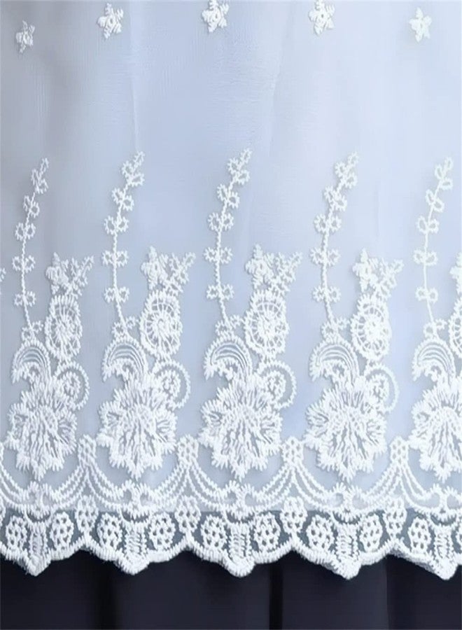 Love Potato Pretty Lace Waist Apron Vintage Fashion Half Aprons for Kitchen Cooking Restaurant Bistro, White - Image 4