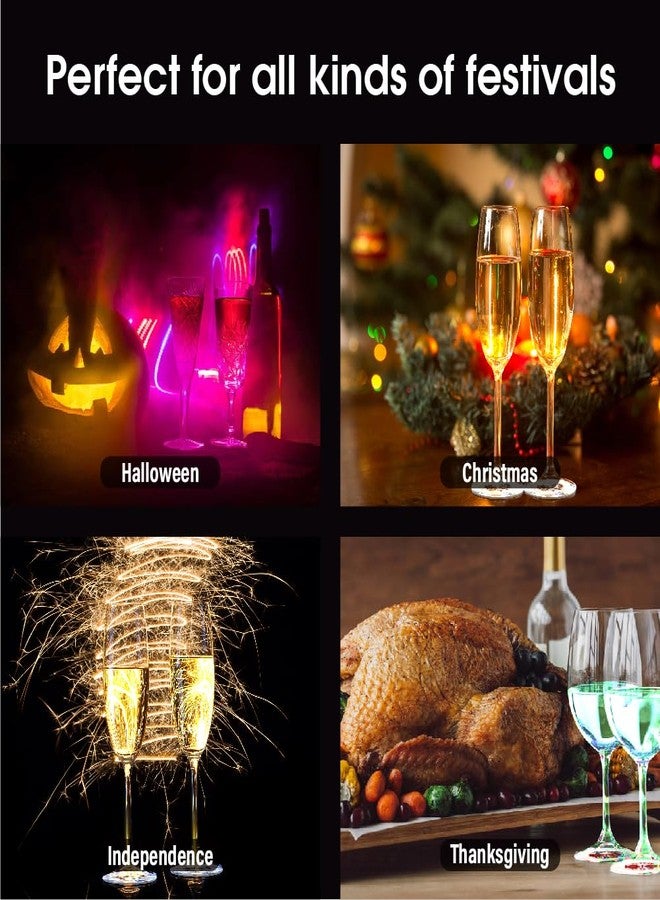 Tumahe LED Light Up Coasters,12 pcs Light Up Coasters, LED Bottle Light,6 Colors Led Bar Coaster for Bars and Parties(Wedding) in Multiple Colors and Sizes (60mm) - Image 5