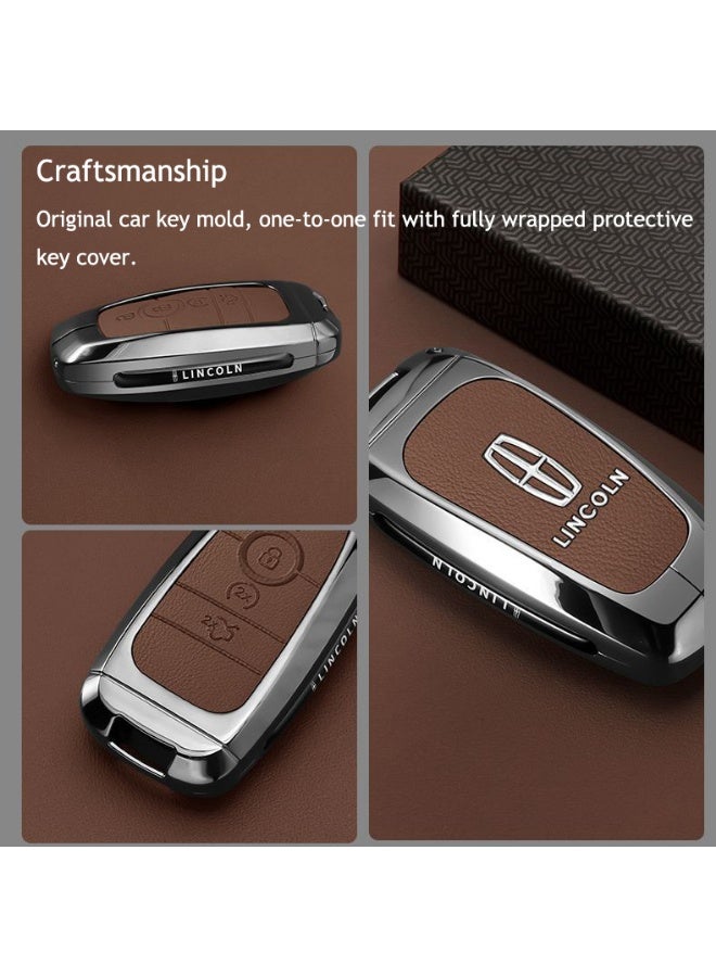 Lincoln High end car key protection case suitable for Lincoln adventurers, 24/25 Navigator Z, Navigator, and Aviator car key shell cases - Image 4