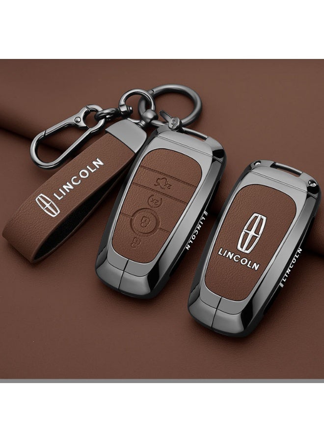 Lincoln High end car key protection case suitable for Lincoln adventurers, 24/25 Navigator Z, Navigator, and Aviator car key shell cases - Image 2