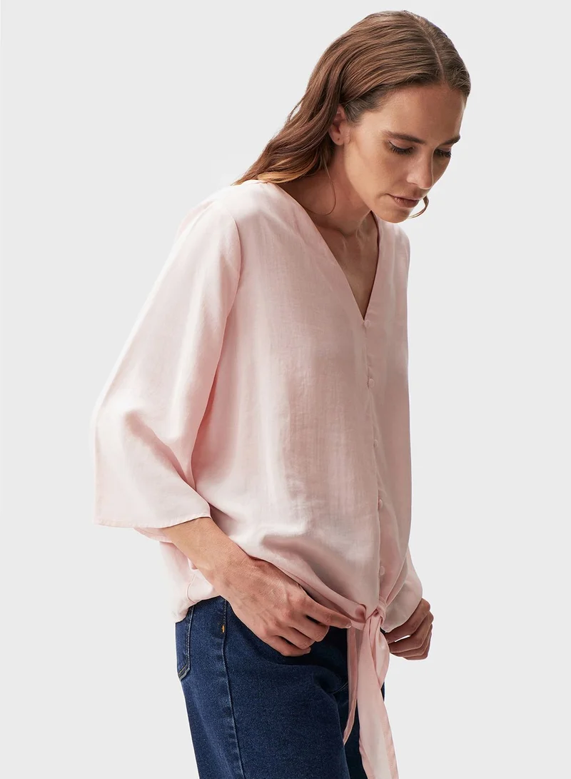 Jimmy Key Tie Detail Shirt
