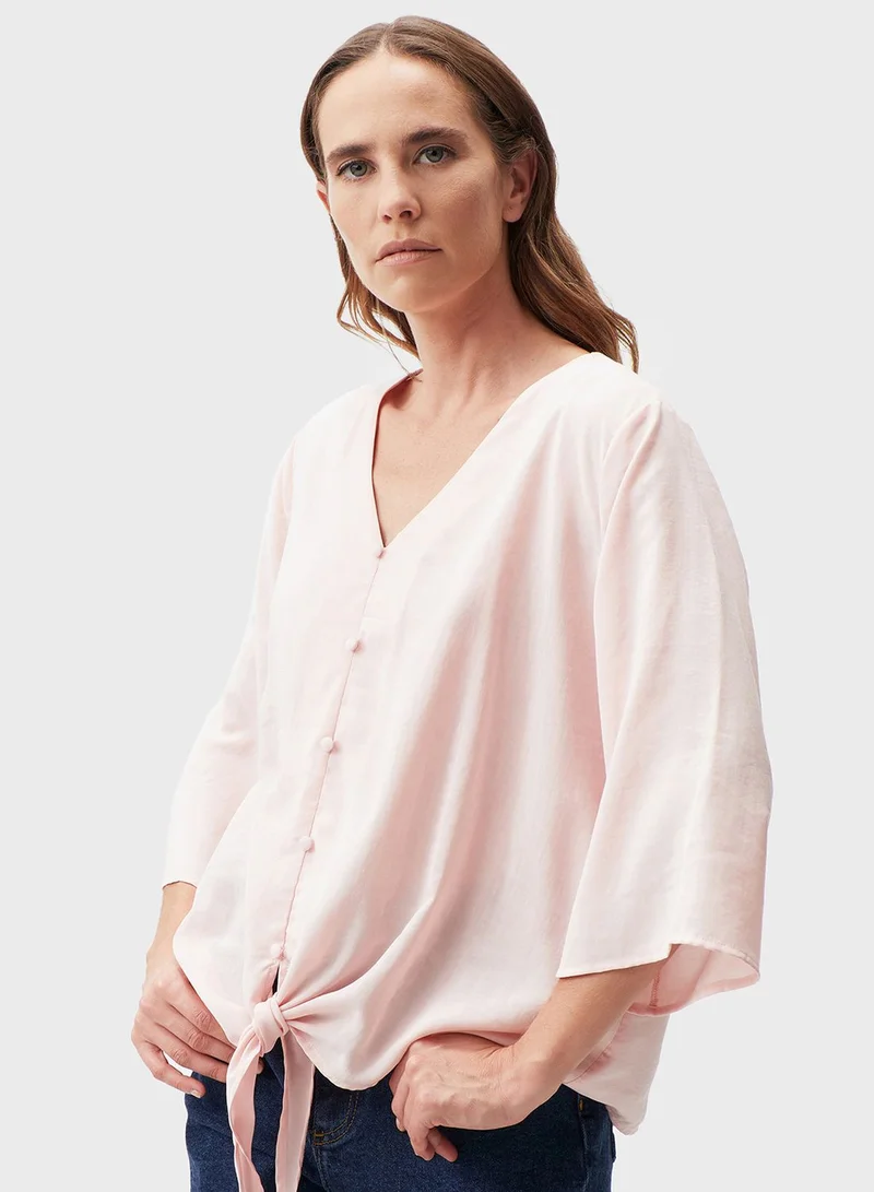 Jimmy Key Tie Detail Shirt