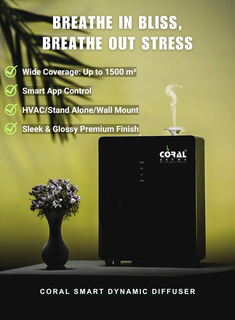 CORAL AROMA Smart Dynamic HVAC Scent Diffuser | 4300 Sqft Coverage | App Control | 1 Year Warranty  - Image 2