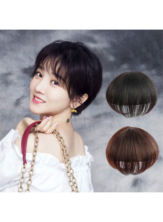 Drasawee Human Hair Toppers for Women Short Straight Clip in Top Hairpiece for Thinning Hair Hair Loss Cover Hair 7x10 20cm Dark Brown - Image 2