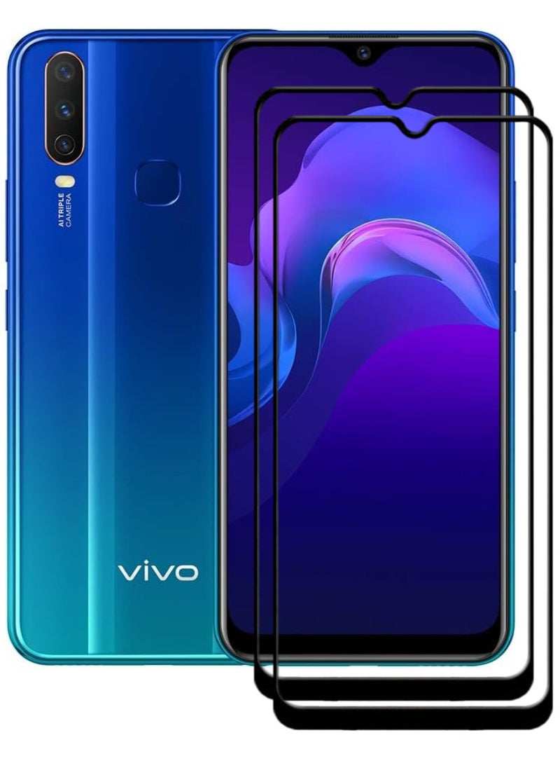 ACLIX 2 Pieces Antistatic ESD Dustproof Premium Quality High Definition Tempered Glass Screen Protector Designed For vivo Y12 - Image 1