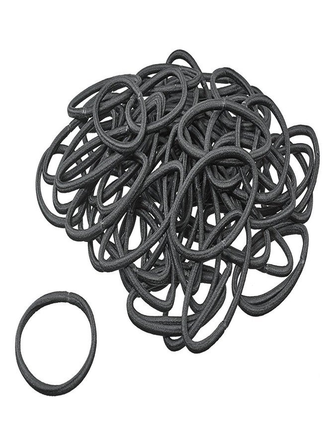 Scunci Effortless Beauty Thick Hair No-damage Black Elastics, 72 Count - Image 3