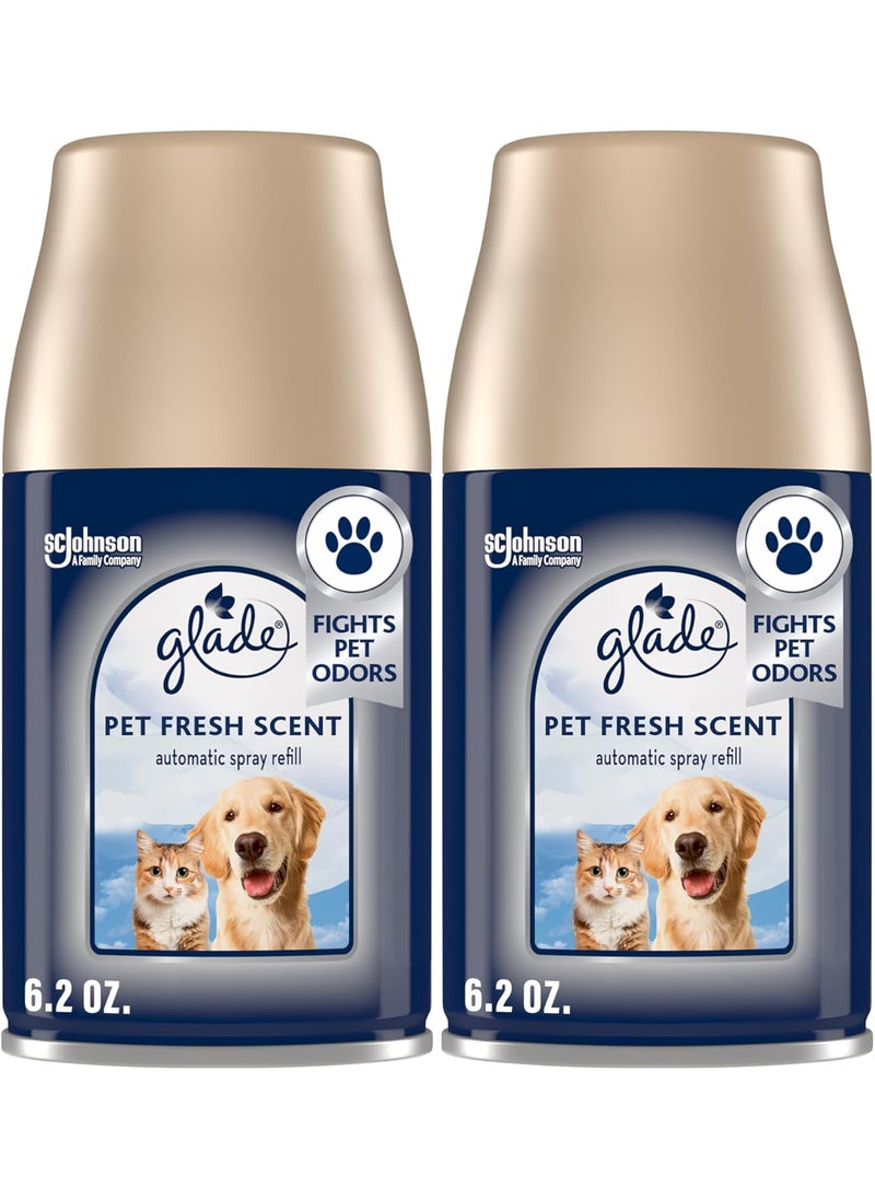 Glade Glade Automatic Spray Refill Pet Fresh Scent Scented Air Freshener for Home and Bathroom 62 Oz 2 Count  - Image 1