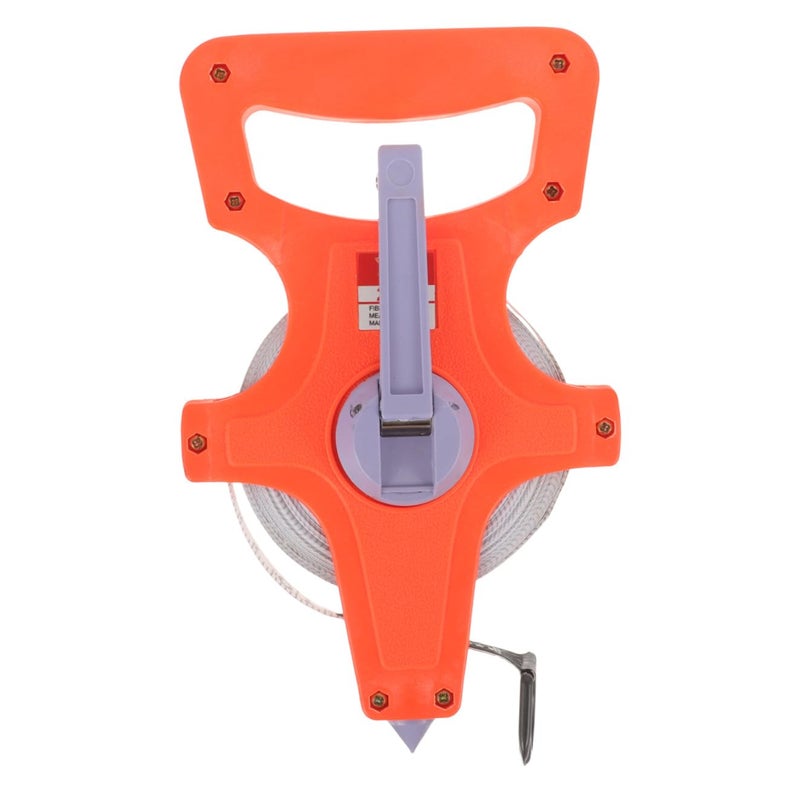 20M Hand Crank Tape Measure for Construction with Plastic Frame, Long Measuring Tape for Carpentry and Outdoor Use, Sturdy Reel Tool for Precise Linear Measurement - Image 1