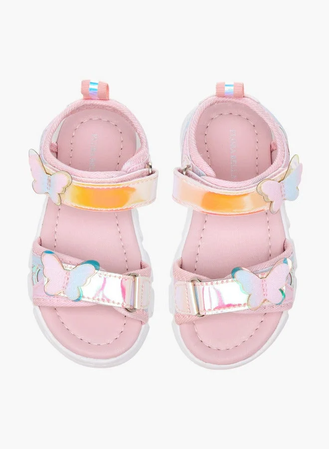 Flora Bella By Shoexpress Butterfly Accent Floaters with Hook and Loop Closure